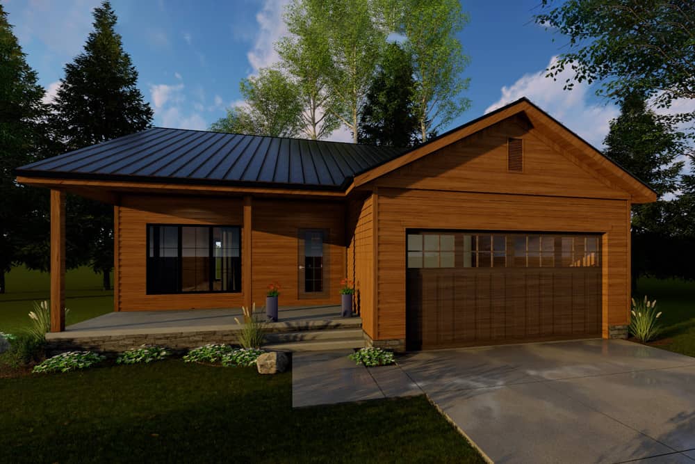 Front elevation of Traditional home (ThePlanCollection: House Plan #100-1342)