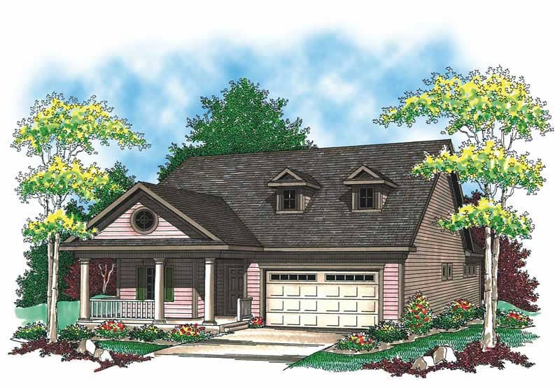 Cape Cod home (ThePlanCollection: Plan #101-1320)