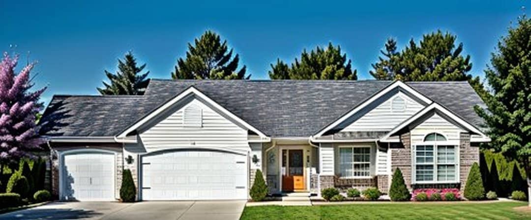 Front elevation of Ranch home (ThePlanCollection: House Plan #103-1038)