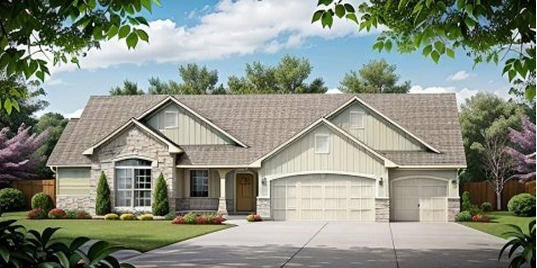 Ranch home (ThePlanCollection: Plan #103-1151)