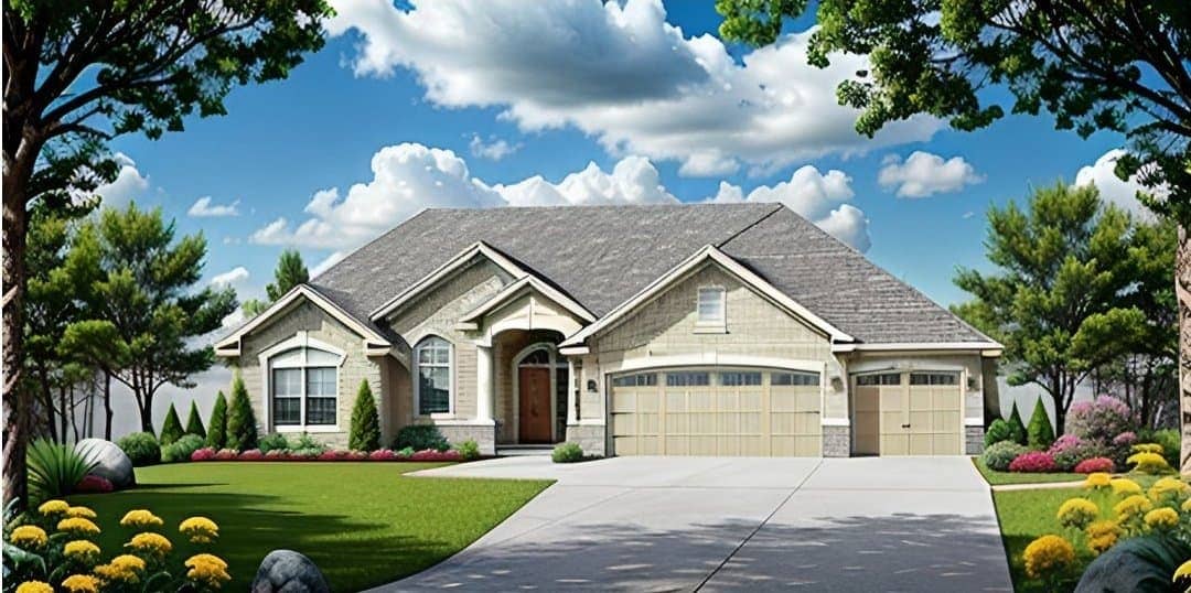 California Ranch home (ThePlanCollection: Plan #103-1154)