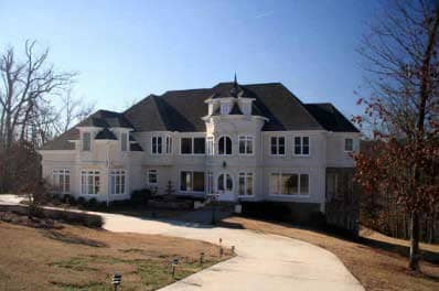 Front elevation of European home (ThePlanCollection: House Plan #106-1158)