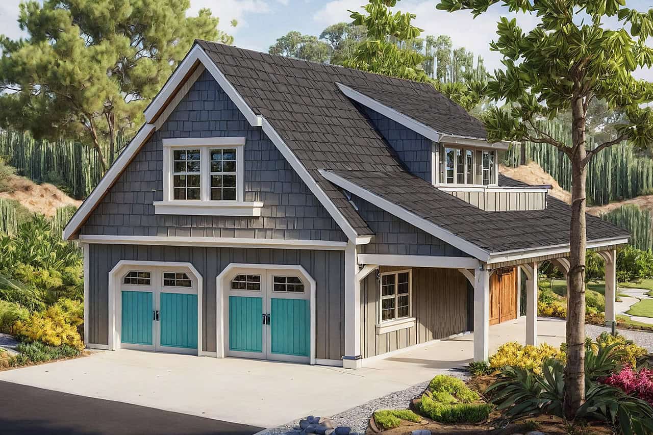 This image shows the Garage plan #108-1075.