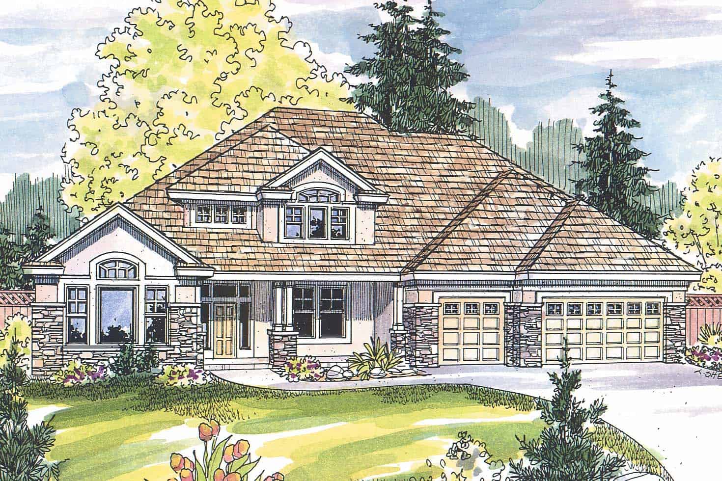 Contemporary home (ThePlanCollection: Plan #108-1160)