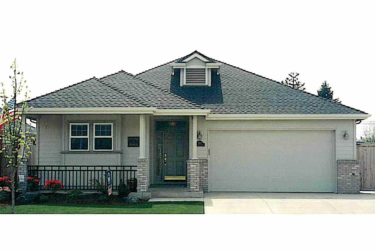 Ranch style home (ThePlanCollection: Plan #108-1564)