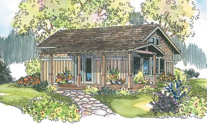 Coastal home (ThePlanCollection: Plan #108-1592)