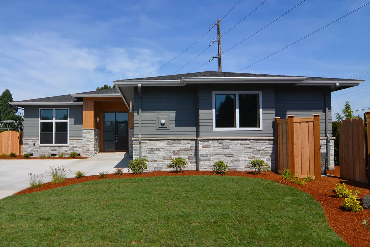 Color photograph of Prairie Ranch home plan (ThePlanCollection: House Plan #108-1856)