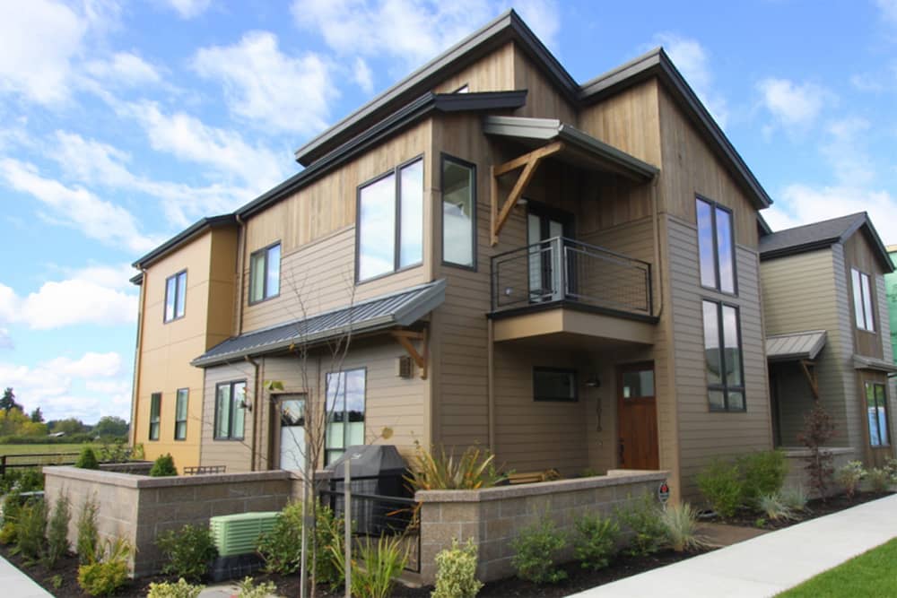 Front elevation of Contemporary home (ThePlanCollection: House Plan #108-1883)