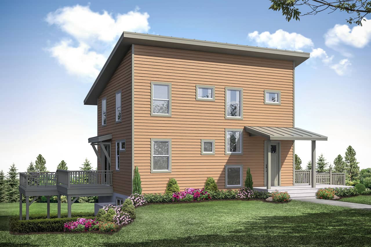 Contemporary home (ThePlanCollection: Plan #108-1950)