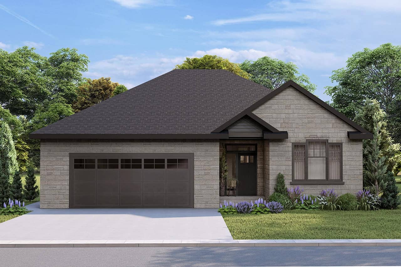 Front elevation of Southern home (ThePlanCollection: House Plan #108-2102)