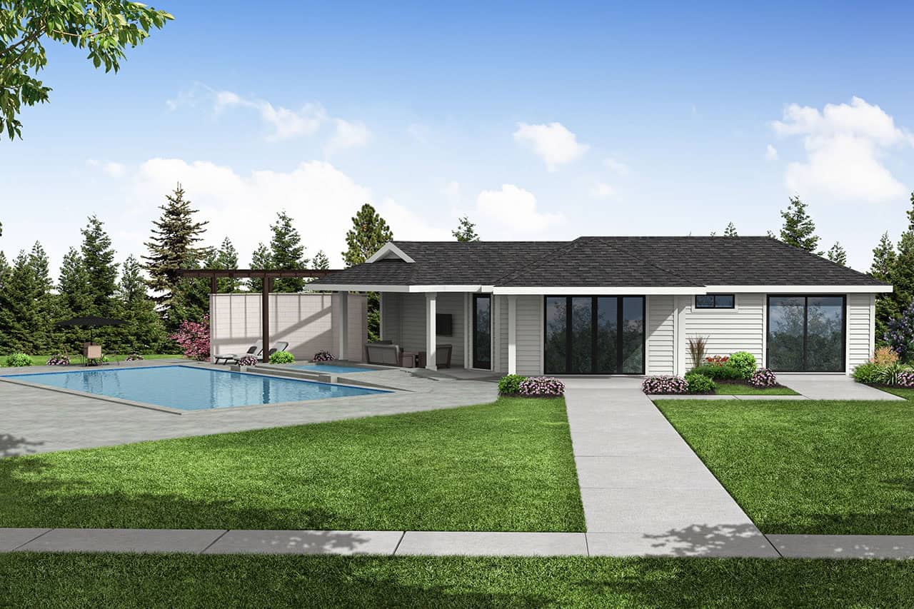 Front elevation of Traditional home (ThePlanCollection: House Plan #108-2145)