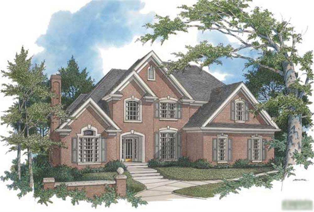 This is an artist's rendering of these European Homeplans.