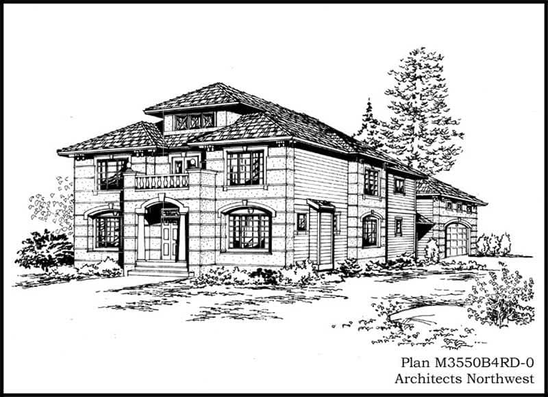 European home (ThePlanCollection: Plan #115-1331)