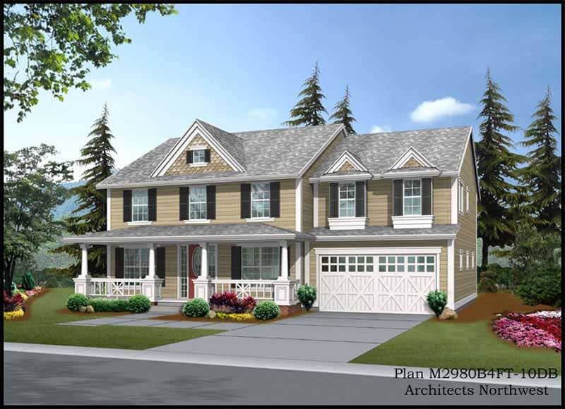 Country home (ThePlanCollection: Plan #115-1337)