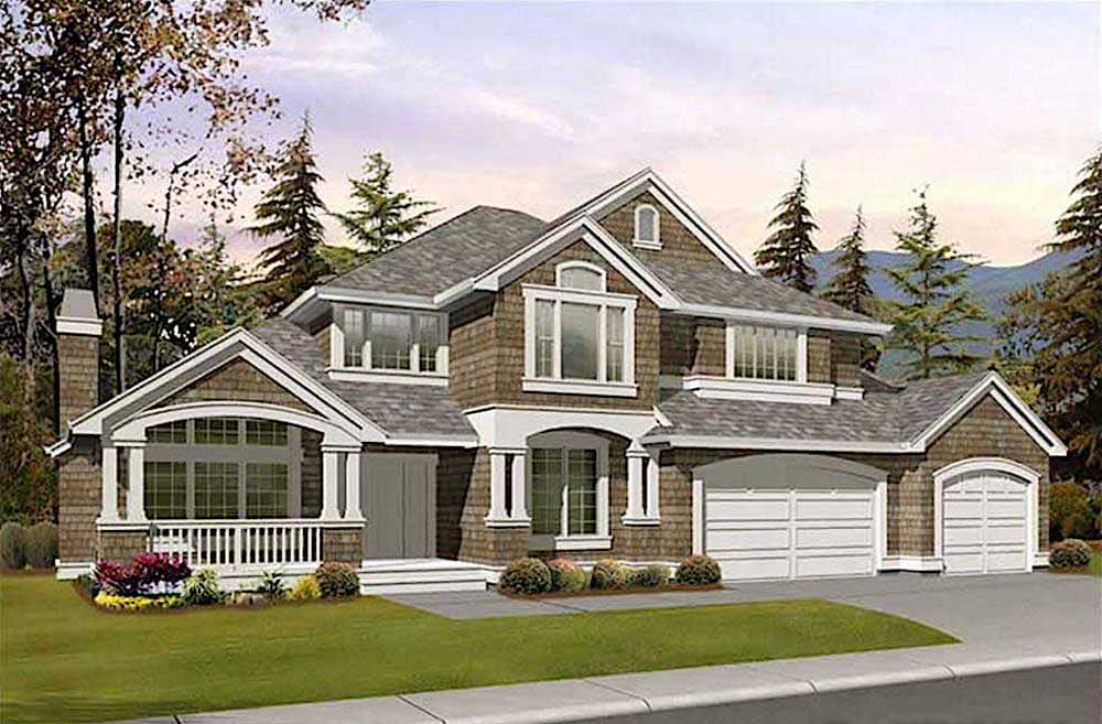 Craftsman home (ThePlanCollection: Plan #115-1410)