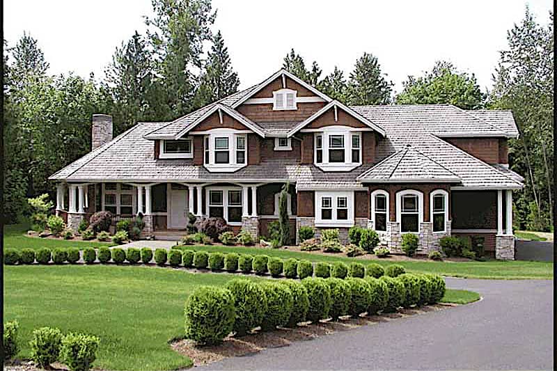 Craftsman style home plan (ThePlanCollection: House Plan #115-1465)