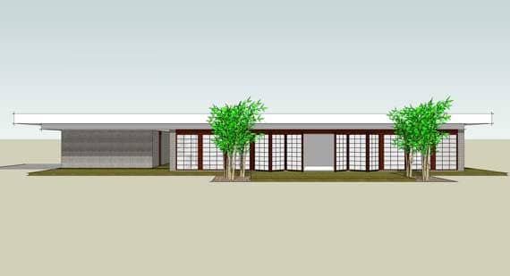 Modern home (ThePlanCollection: Plan #116-1031)