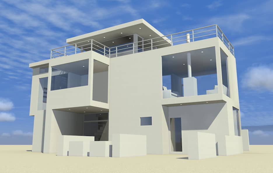 Modern home (ThePlanCollection: Plan #116-1084)