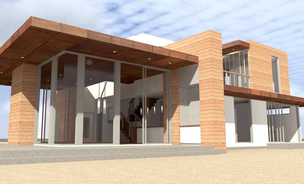 Modern home (ThePlanCollection: Plan #116-1104)