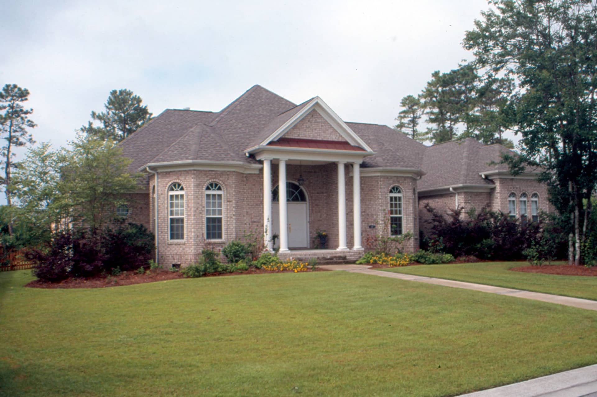 Photograph of European home plan (ThePlanCollection: House Plan #120-1986)