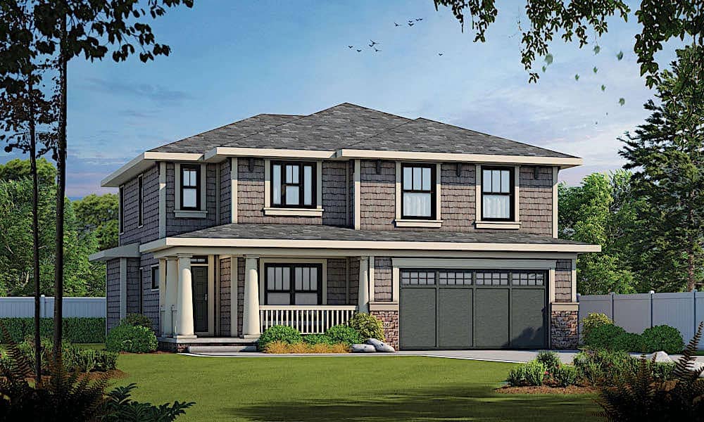 Traditional home (ThePlanCollection: Plan #120-2249)