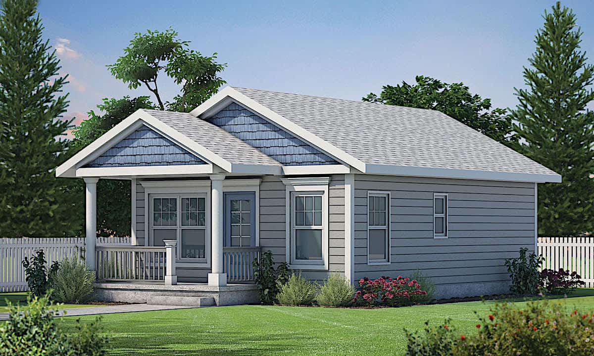 Cottage House (Plan #120-2254) at The Plan Collection.