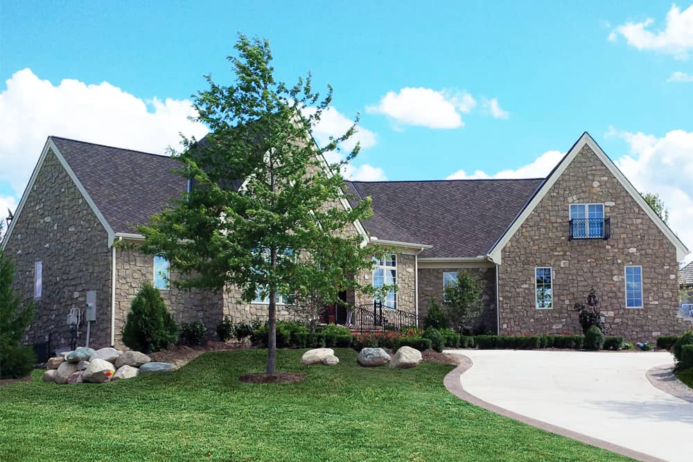 Photograph of French home plan (ThePlanCollection: House Plan #120-2533)