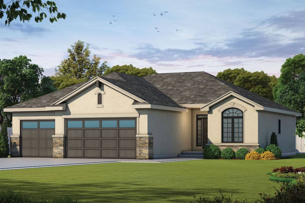 Contemporary home (ThePlanCollection: Plan #120-2587)