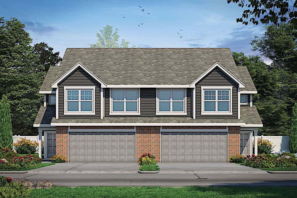 Front elevation of Traditional home (ThePlanCollection: House Plan #120-2594)