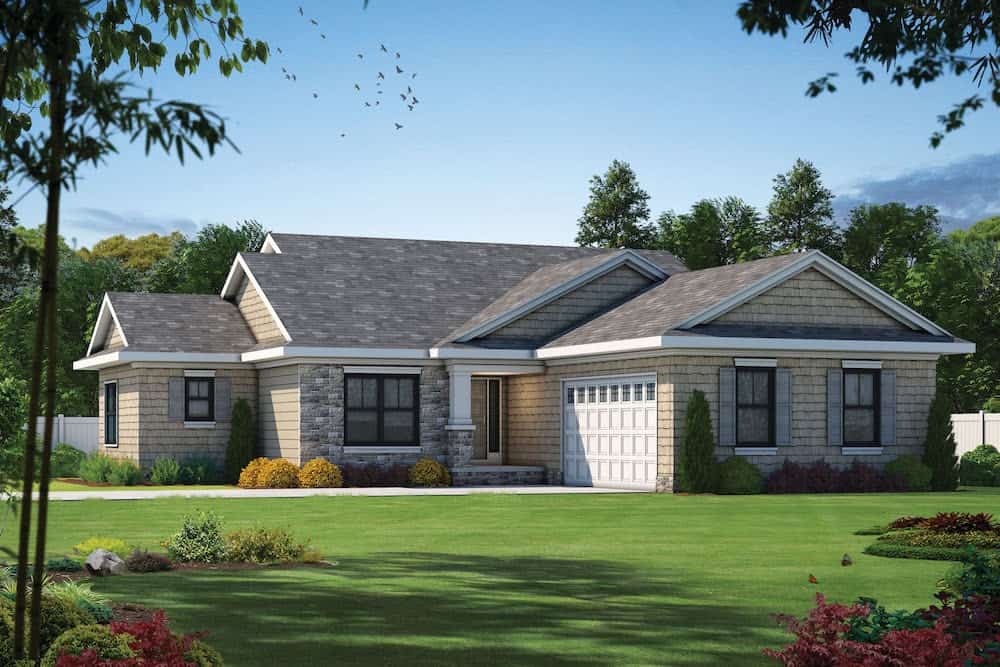 Cottage home (ThePlanCollection: Plan #120-2599)