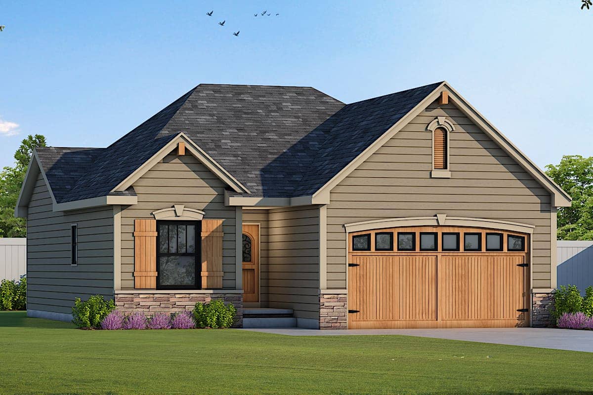 Ranch home (ThePlanCollection: Plan #120-2645)