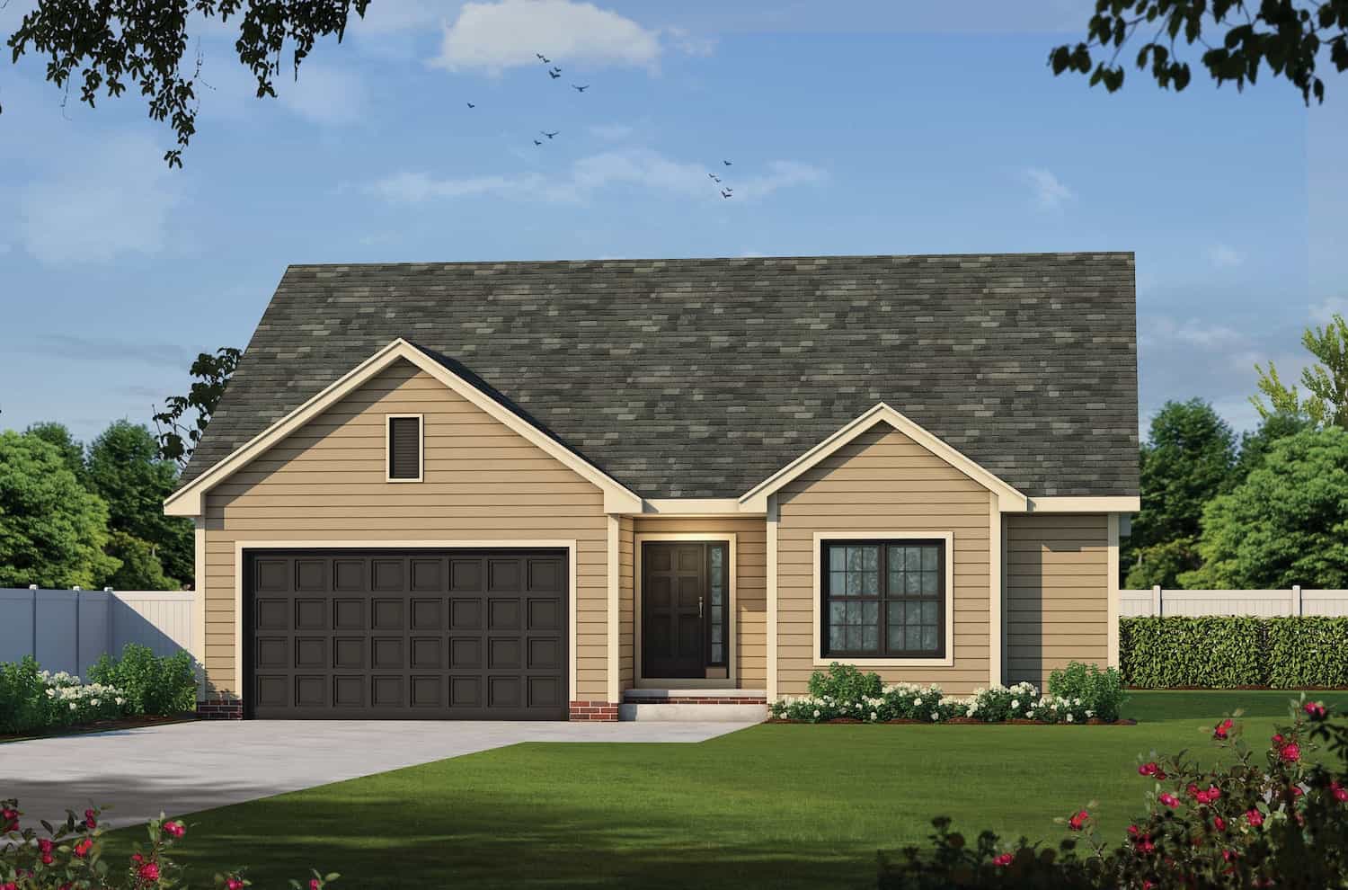 Country Ranch home design (ThePlanCollection: Plan #120-2698)