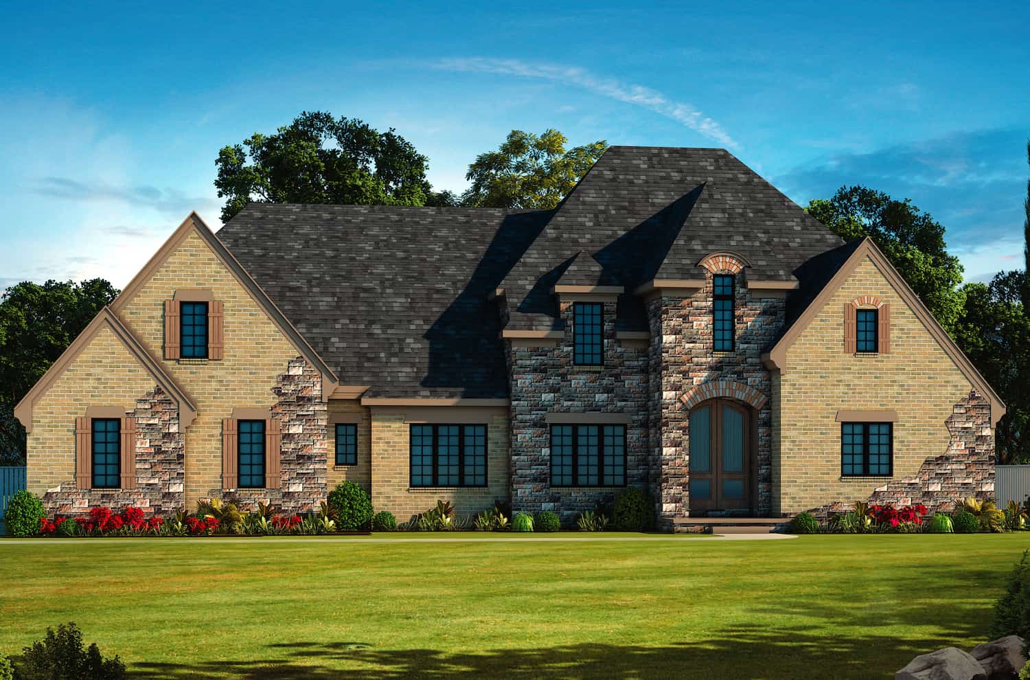 European style house design (ThePlanCollection: Plan #120-2700)