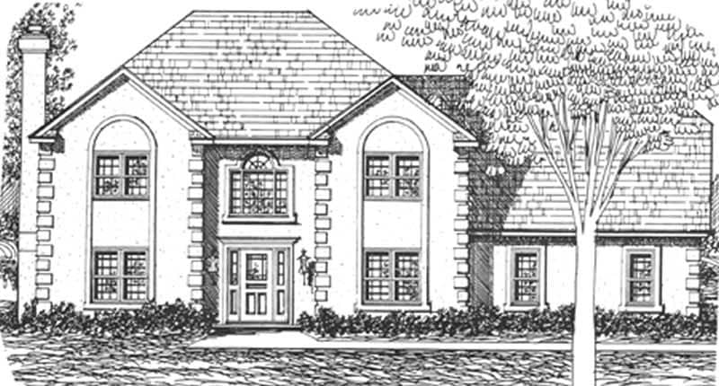 European home (ThePlanCollection: Plan #124-1007)