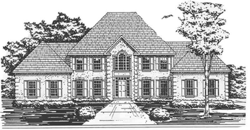 European home (ThePlanCollection: Plan #124-1068)