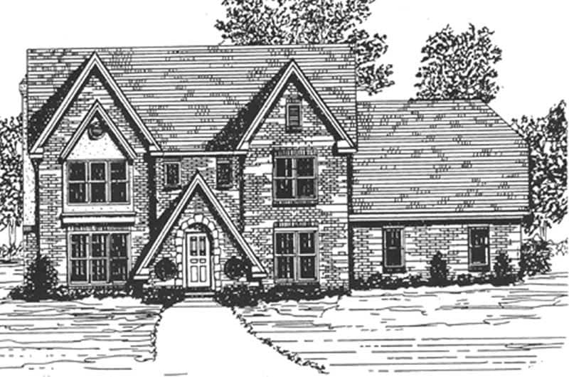 European home (ThePlanCollection: Plan #124-1074)