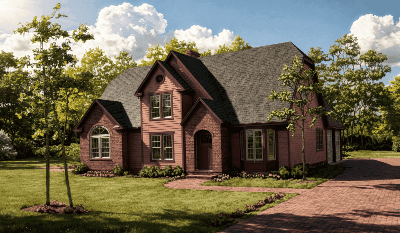 European home (ThePlanCollection: Plan #124-1129)