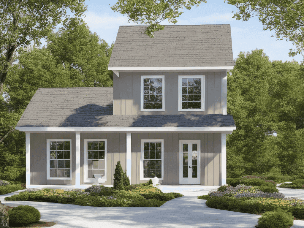 Front elevation of Country home (ThePlanCollection: House Plan #124-1130)