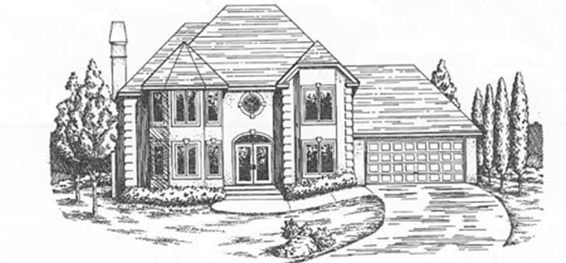 European home (ThePlanCollection: Plan #124-1135)