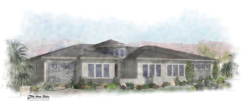 Mediterranean home (ThePlanCollection: Plan #125-1042)