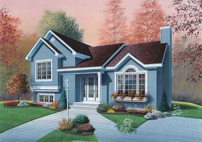 Contemporary home (ThePlanCollection: Plan #126-1691)