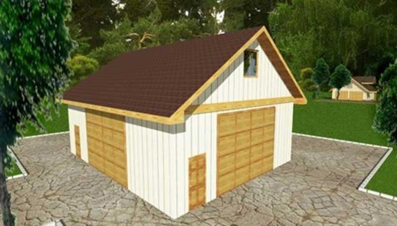 Front Elevation of this Garage House (#132-1478) at The Plan Collection.