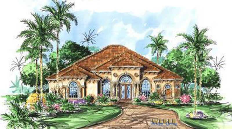 Color Rendering of this house plan