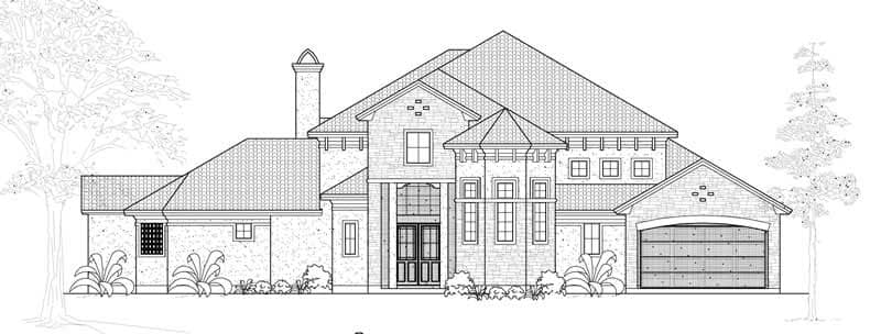 Mediterranean home (ThePlanCollection: Plan #134-1053)