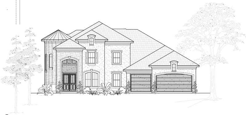 Mediterranean home (ThePlanCollection: Plan #134-1081)