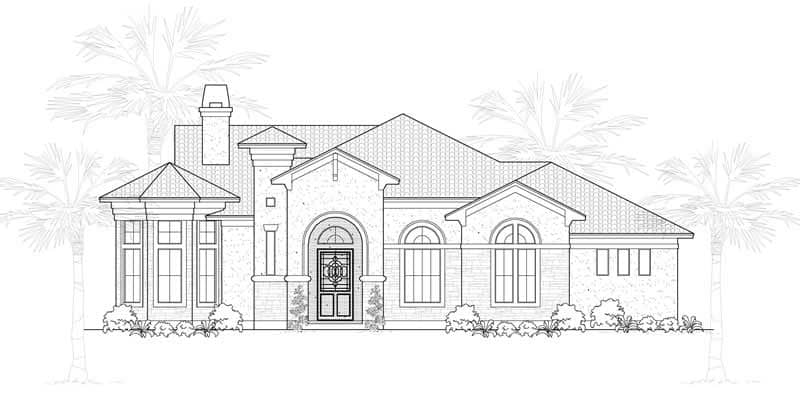 Mediterranean home (ThePlanCollection: Plan #134-1125)