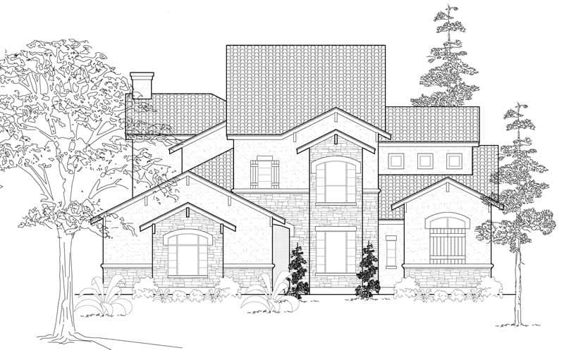 Mediterranean home (ThePlanCollection: Plan #134-1138)