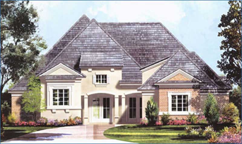 European home (ThePlanCollection: Plan #134-1164)