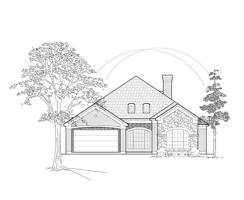 European home (ThePlanCollection: Plan #134-1228)