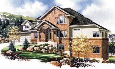 Color Rendering of this house plan